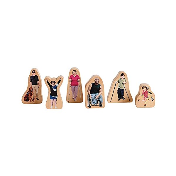 Excellerations Differently-Abled Block Play People Set of 6 (Item #