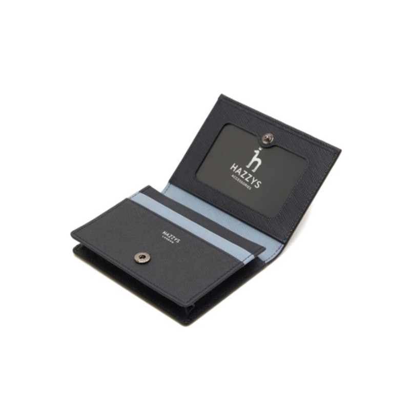 Hazzys (대구신세계)BRIGHTON 네이비 가죽 라인배색 카드지갑 HJHO5E602N3 (Brighton) Navy Leather