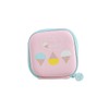 jojofuny Lovely Portable Mini Headphones Storage Case Cream Earphone Pouch