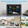 Urageuxy Wireless Weather Station with Indoor Outdoor Thermometer, Atomic Clock,
