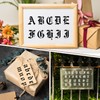 10 Pcs Gothic Old English Letter Stencils for Painting, 10