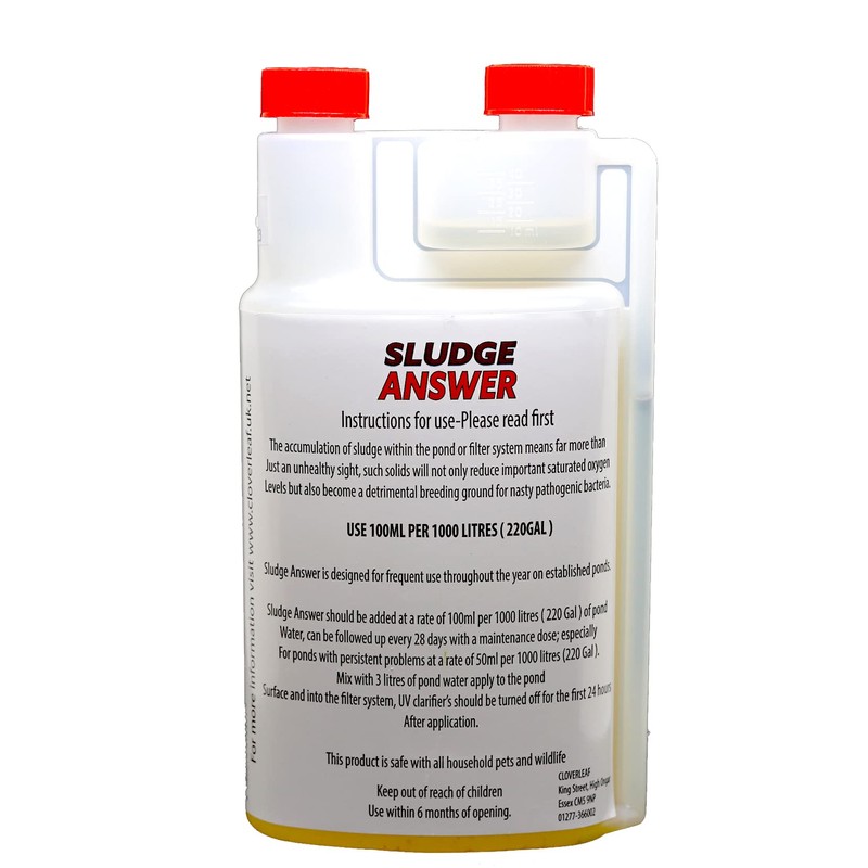 Cloverleaf Sludge Answer for Pond & Aquarium (1 Litter)