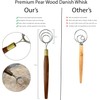 Danish Dough Whisk for Sourdough - 14” Stainless Steel Dough