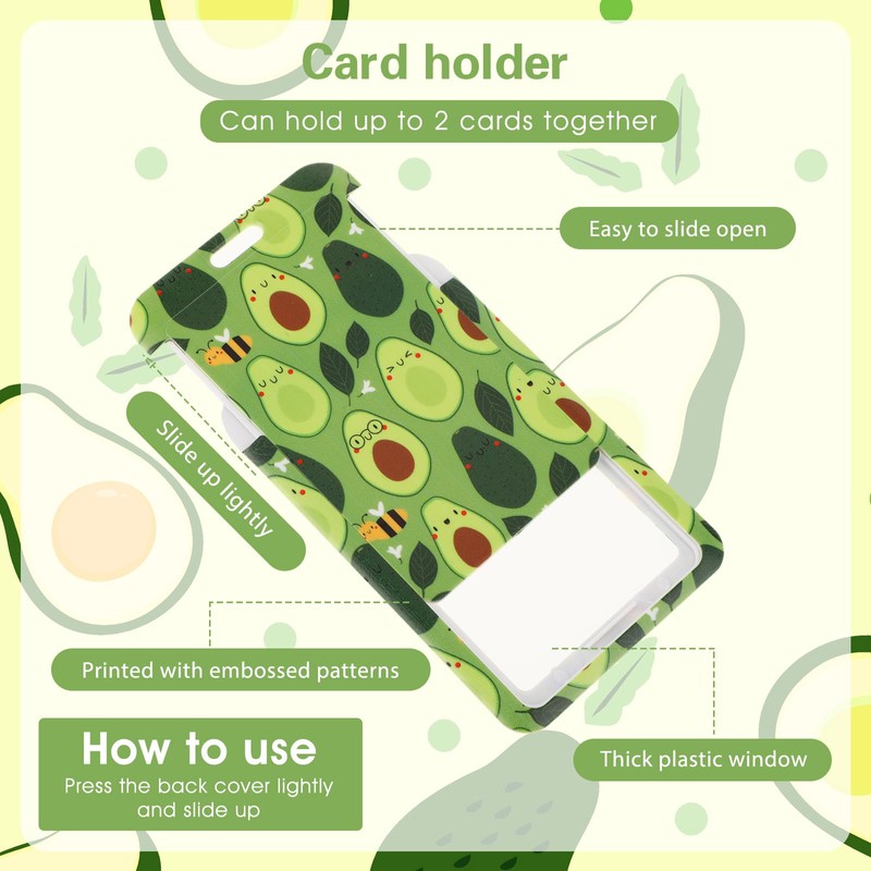 Amabro Badge Holder with Strap, Retractable ID Roll Clip with