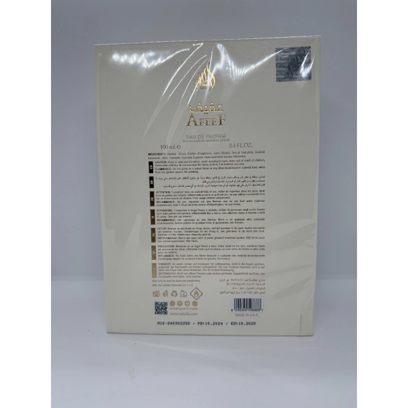 LATTAFA AFEEF EAU DE PARFUM SPRAY 100 ML 3.4 FL