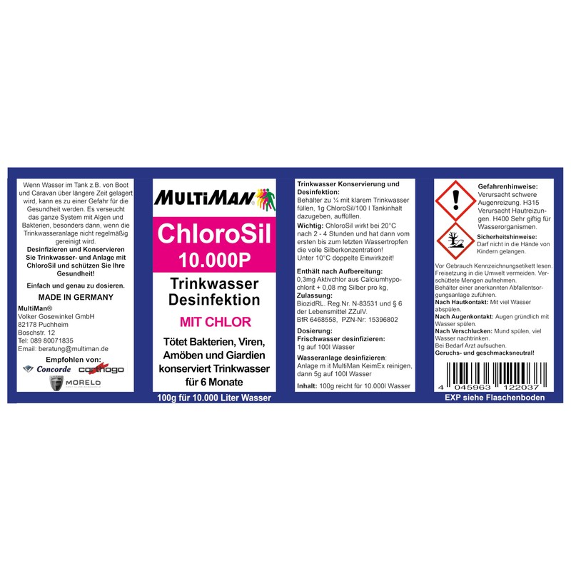 MultiSil ChloroSil Powder 10,000 P 100 g