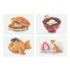 Natsuka Murata B12-PU-70 Postcard Shiba Dog and Snack [Dorayaki] Cute