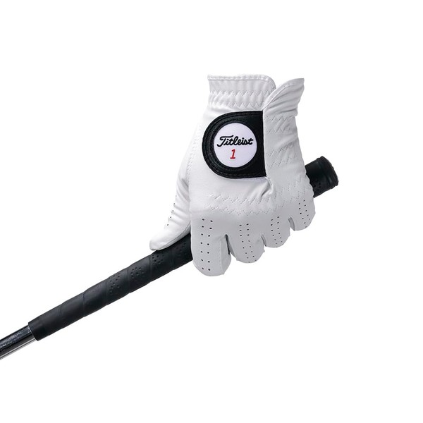 TITLEIST TG53WT-24 WT Golf Gloves, Professional Tech Gloves, White, Left