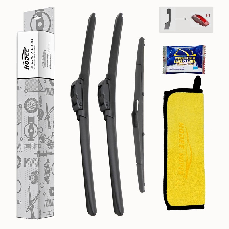 HODEE 3 Wipers 22"+20"+9" Colour Wiper Replacement for Ford Bronco