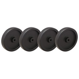 Wheel Set | 4x1" Polyolefin with a 5/16" Bore | 600lbs Capacity Per Set