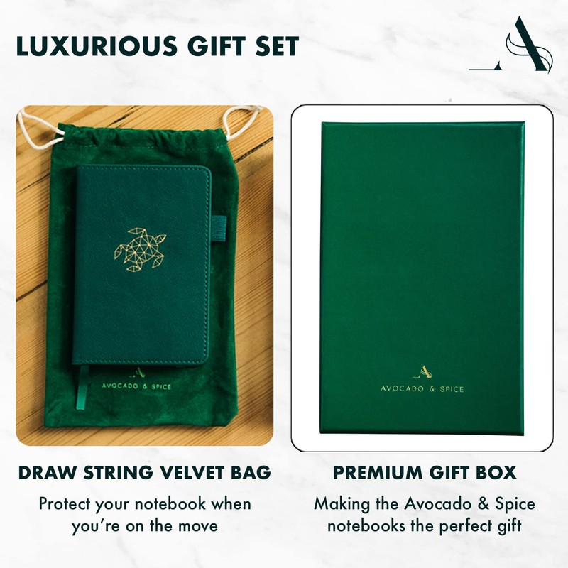 A5 Squared Notebook by Avocado and Spice® with Gift Box