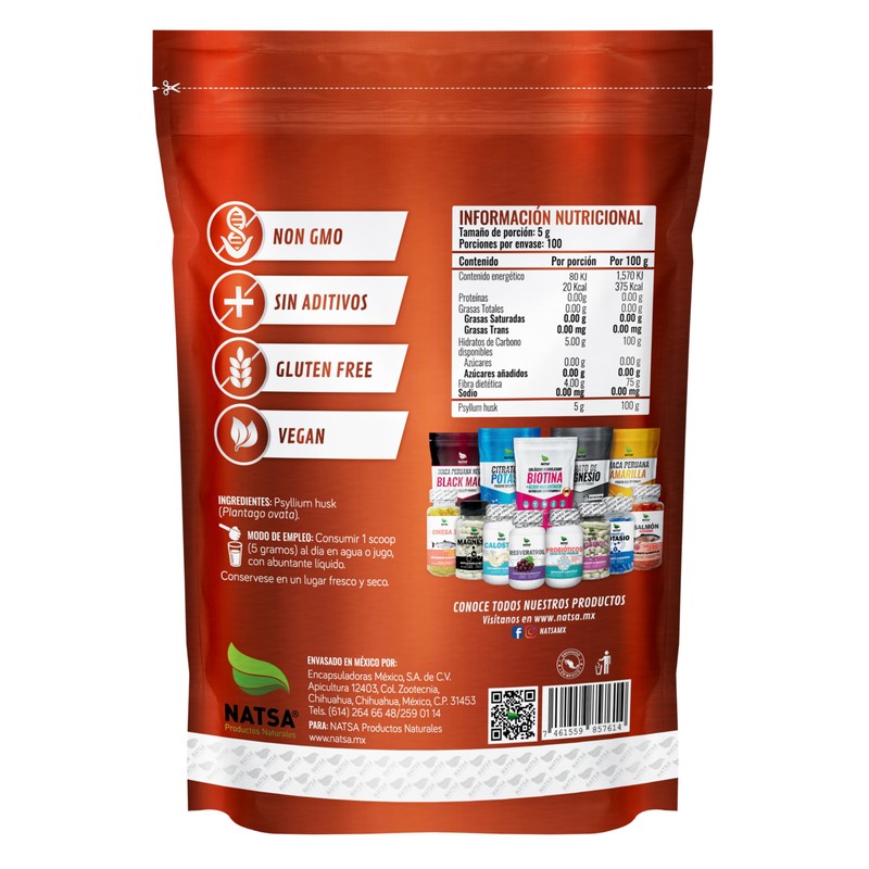 Psyllium Plantago Premium, 500 g