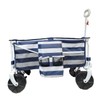 Old Bahama Bay Quad Folding Wagon Blue with White Stripe