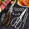 Kitchen scissors 2 Pack,Poultry Shears Heavy Duty Professional Stainless Steel