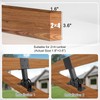 AXWHYS 3 Pcs 2"x 4" Roof Riser Brackets for Pergola(Actual