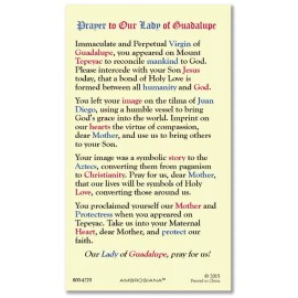 Our Lady of Guadalupe - Laminated Holy Card