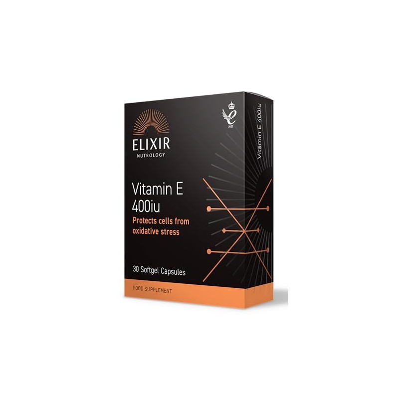 ELIXIR NUTROLOGY Vitamin E 400iu - 30 Softgel Capsules, Antioxidant