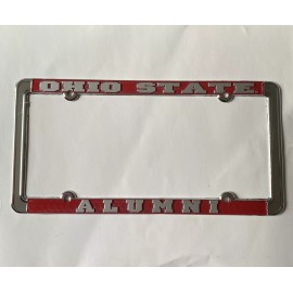 Ohio State University Chrome Alumni License Frame
