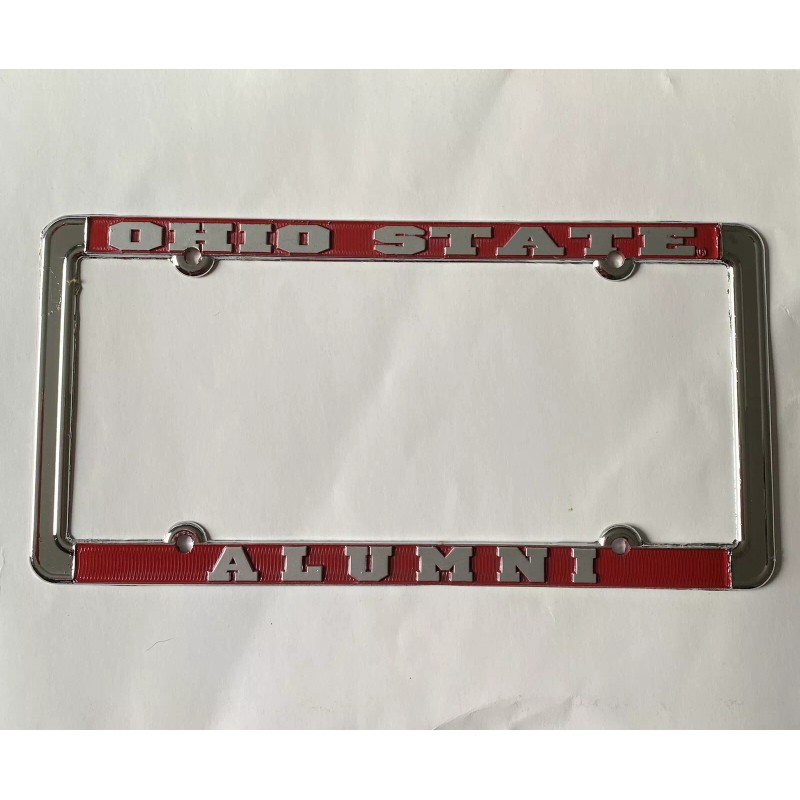 Ohio State University Chrome Alumni License Frame