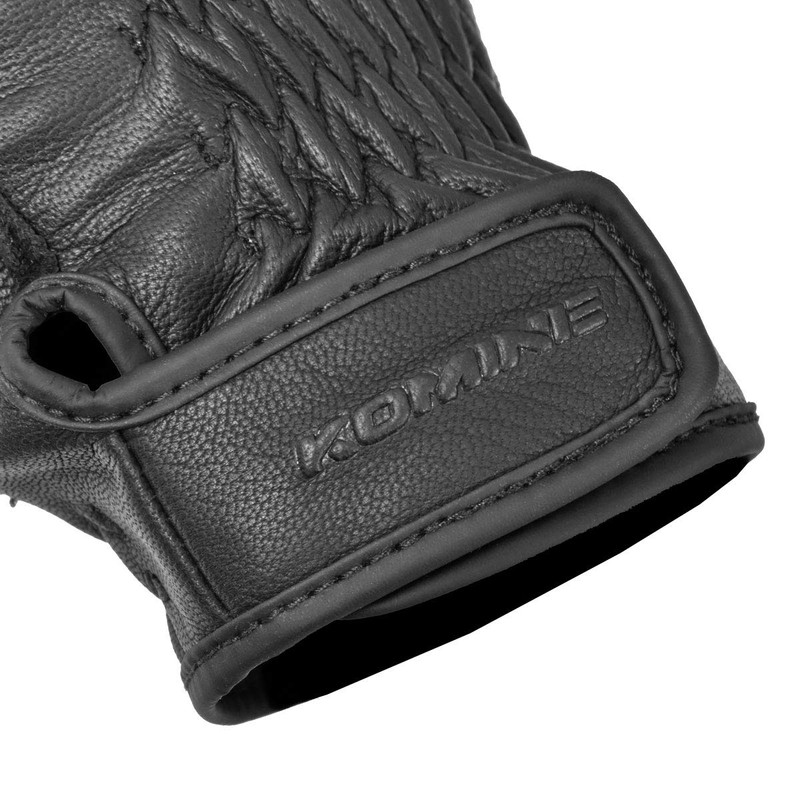 Komine GK-720 Motorcycle Vintage Leather Gloves, Black, XL, For Spring,