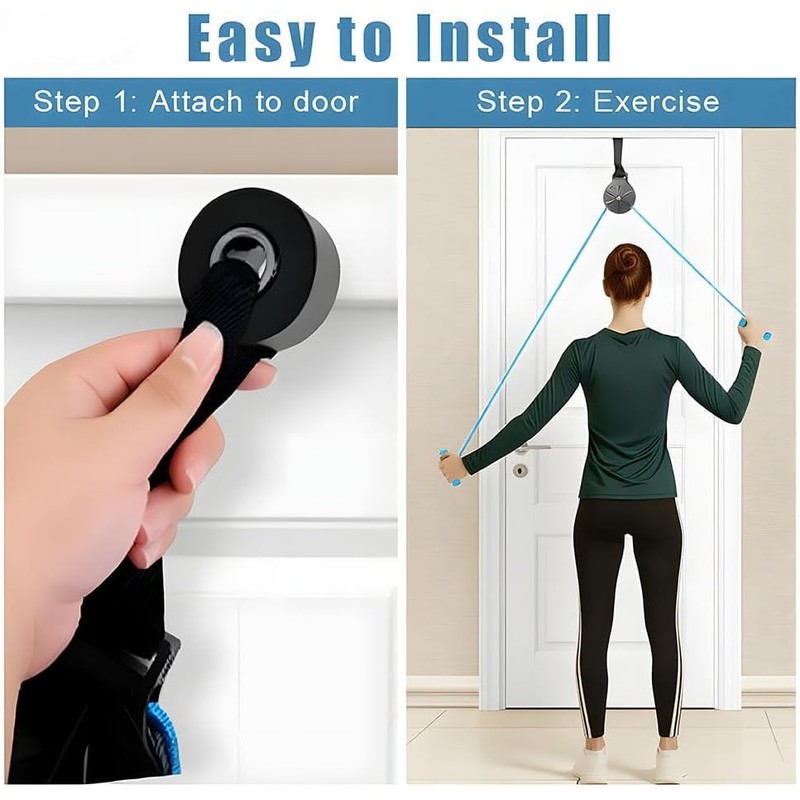 flintronic Shoulder Pulley, Shoulder Pulley Over The Door for Physiotherapy,