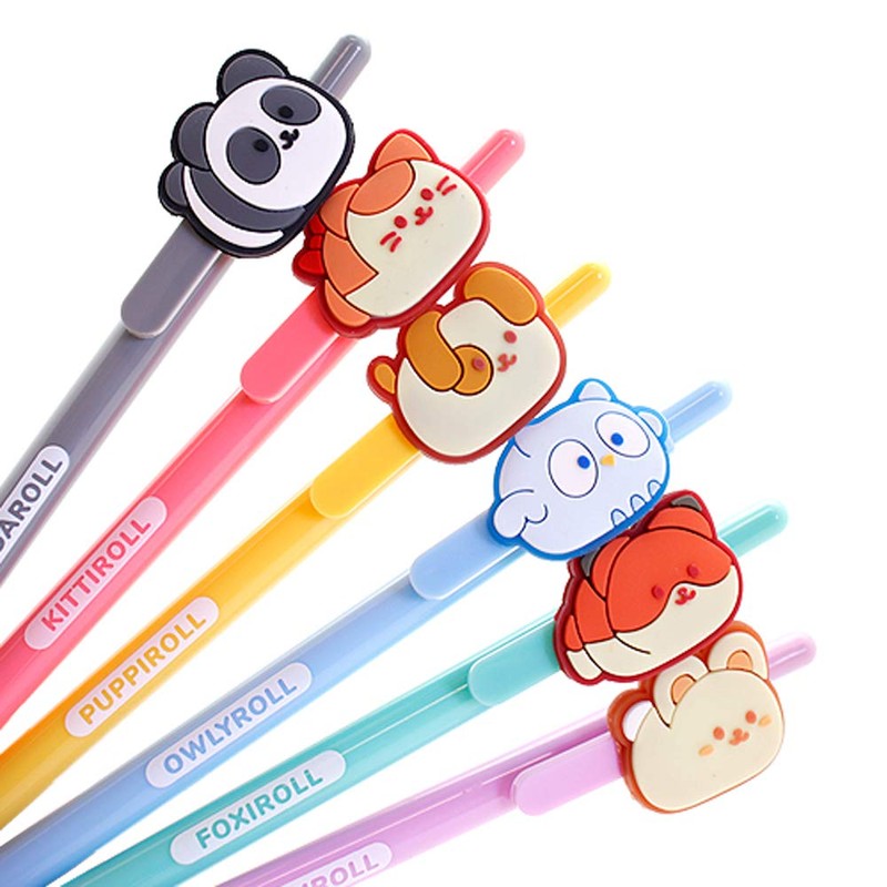 Coosy Anirollz School Supply Stationary Character Gel Pen 1PC :