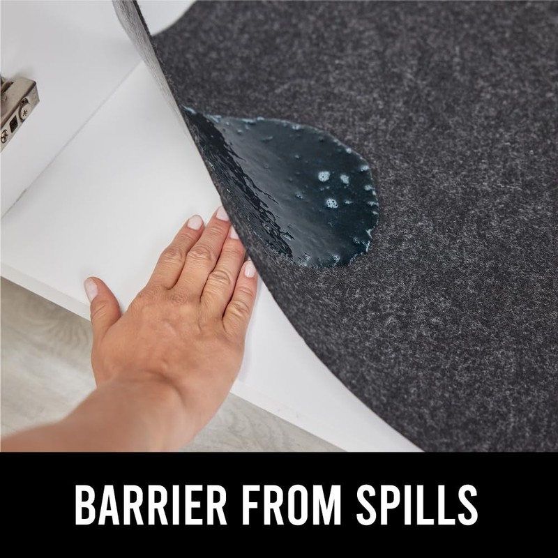 GORILLA GRIP LeakGuard Non-Adhesive Under Sink Mat for Kitchen Cabinet,