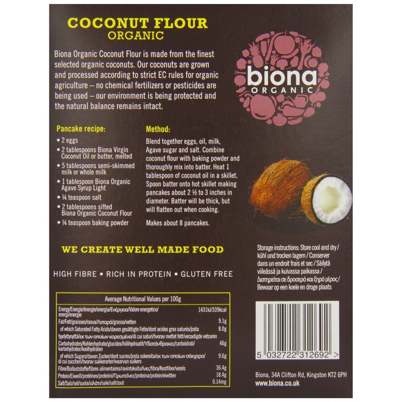 Biona Organic Coconut Flour 500 g