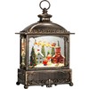 Priddop Christmas Snow Globe Lantern Christmas Decorations for Home with