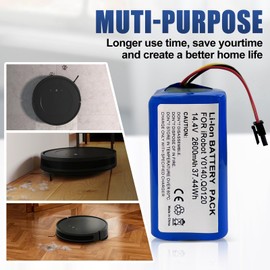 14.4V Battery for iRobot Roomba Combo & Vac Essential Robot Vacuum,Compitable with iRobot Roomba Q011,Q011020,Q0120,Q012020,Y0110, Y011020, Y011040, Y011240,Y0140,Y014020,etc