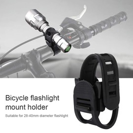 Adjustable Rotating Torch Holder Bicycle Clip Light Torch Rotating Clamp Headlight Holder Bicycle Flashlights Clamp Rotatable LED Holder Universal