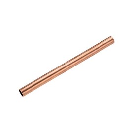 sourcing map Copper Round Tube, 15mm OD 1mm Wall Thickness 200mm Length Straight Pipe Tubing