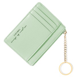 Xgvzs1 PCS Slim Credit Card Wallets Holder Purse RFID Blocking Billfold Front Pocket for Women Deposit Cards (Green)