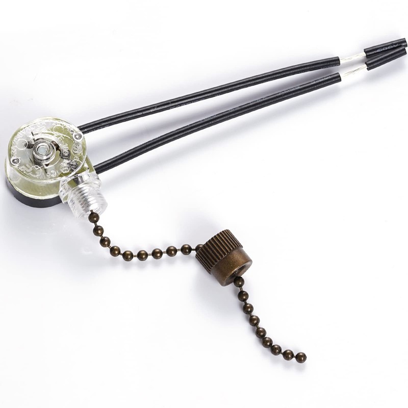 Topbuti 3 Pack Ceiling Fan Pull Chain Switch Zing Ear