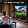 Hapivida Projector Screen, 100 Inch Projector Screen 4:3 HD Foldable
