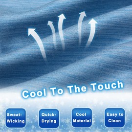 MOON PINE Pregnancy Pillow, U Shaped Full Body Pillow for Maternity Support, Sleeping Pillow with Cover for Pregnant Women (Cooling Blue)