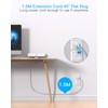 PD 30W Desk Clamp Power Board USB C,Fast Charging Station,4