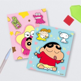DIY Deco Sticker Type Crayon Shin-chan Diamond Cross Stitch 12X14cm Chocobi and Shaking Head / DIY데코스티커형 짱구 보석십자수 12X14cm 초코비와 절레절레