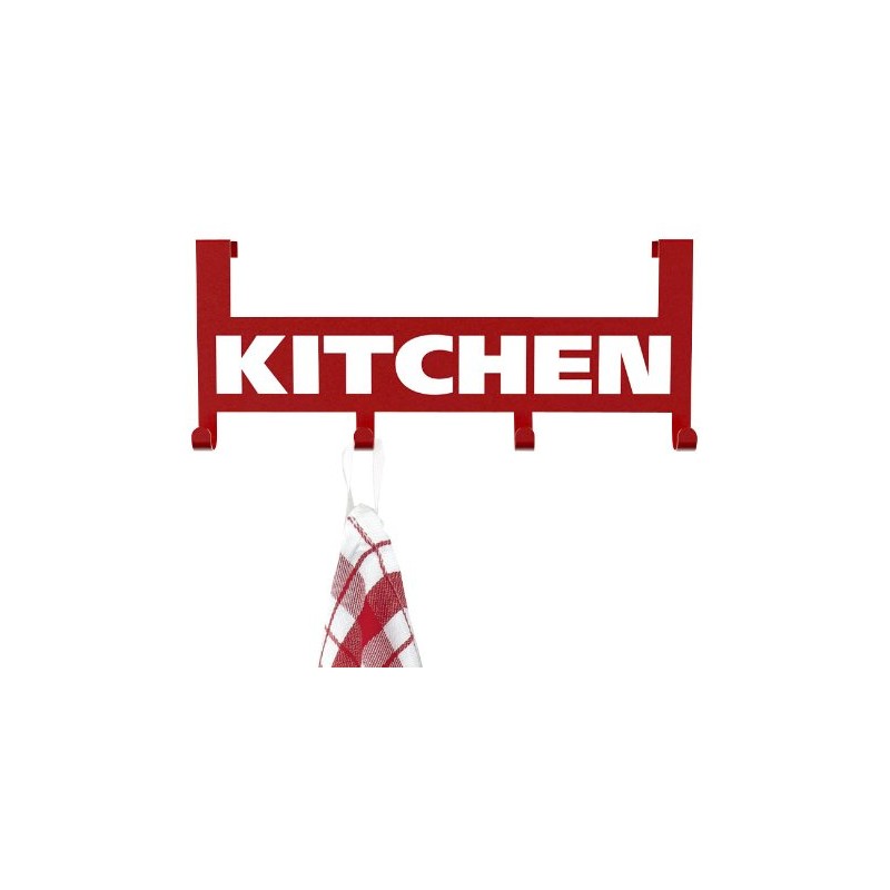 Wenko Kitchen Door Hooks Red