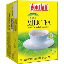Gold Kili Instant 3 in 1 Milk Tea # 491, 6.3-Ounce (Pack of 6)