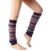 iB-iP Women's Ballet Dancer Warm Aerobic Stretch Leg Warmers, navy