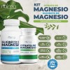 Glicinato Citrato Magnesio Naima Kit Frascos 100 Caps