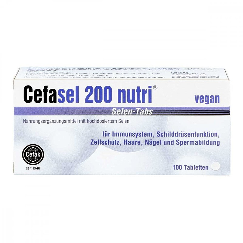 CEFASEL 200 Nutri Selenium Tablets, 100 Tablets