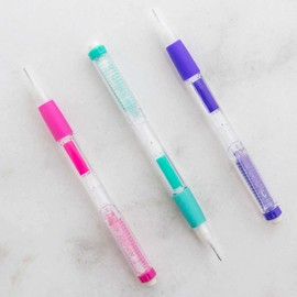 BAZIC Mechanical Pencil 0.5mm Crown, Soft Grip Latex Free Eraser, Smooth Writing Pencils Lead for Drafting Drawing Sketching (3/Pack), 1-Pack