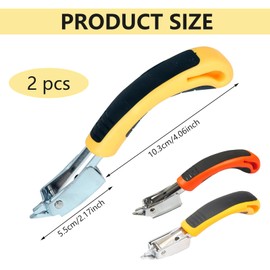 2 Pcs Stapler Remover, Staple Remover Tool Upholstery, Stapler Remover Tool with Ergonomic Handle, Ideal for DIY Projects and Office Use ﻿