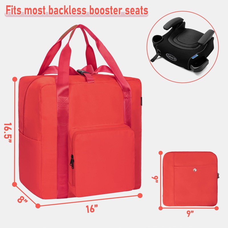 TORIBIO Backless Booster Car Seat Travel Bag, for Gb Pockit,