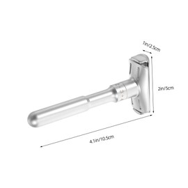 PACKOVE Shaped Safety Razor Manual Zinc Alloy Shaver for Men Vintage Beard Trimmer for Daily and Travel Use Durable Design Electricity Shaving Experience