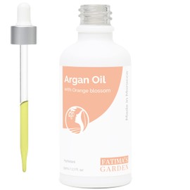 Fatima's Garden Argan Oil for Face, Hair, Skin and Nails - Bio Certified Through USDA and Ecocert - Pure Native, Cold Pressed, Moroccan Anti-Age Moisturiser 50ml