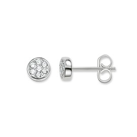 Thomas Sabo Women Stud Earrings White Zirconia 925 Sterling Silver H1848-051-14