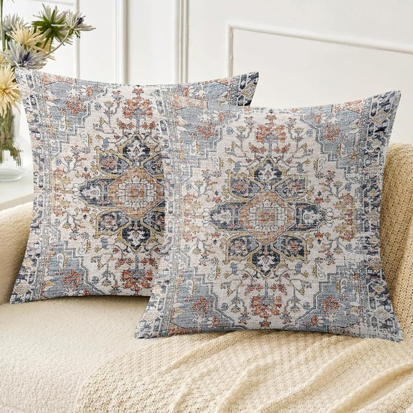 ZSYTZL Boho Throw Pillow Covers 20x20 inch Set of 2,Soft
